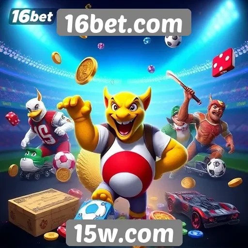 Variedade de jogos disponíveis na plataforma 16bet.com